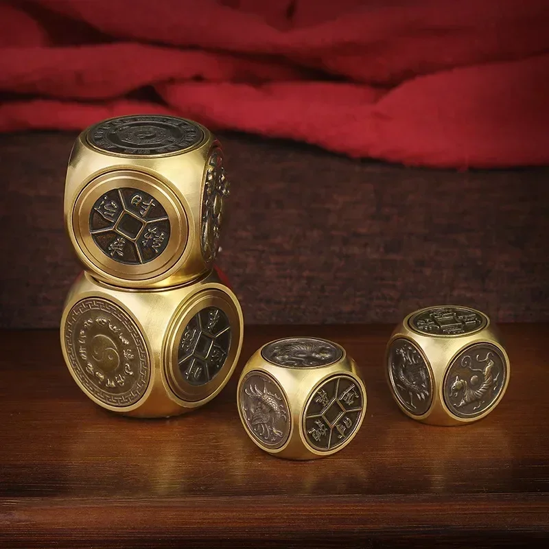 Copper Stress Relief Cube Fidget Spinner Antistress Toys