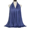 Écharpe Hijab en Jersey de coton Modal de qualité supérieure, châle musulman Long, Turban doux uni, bandeau pour femmes, bandeau africain 170x60cm