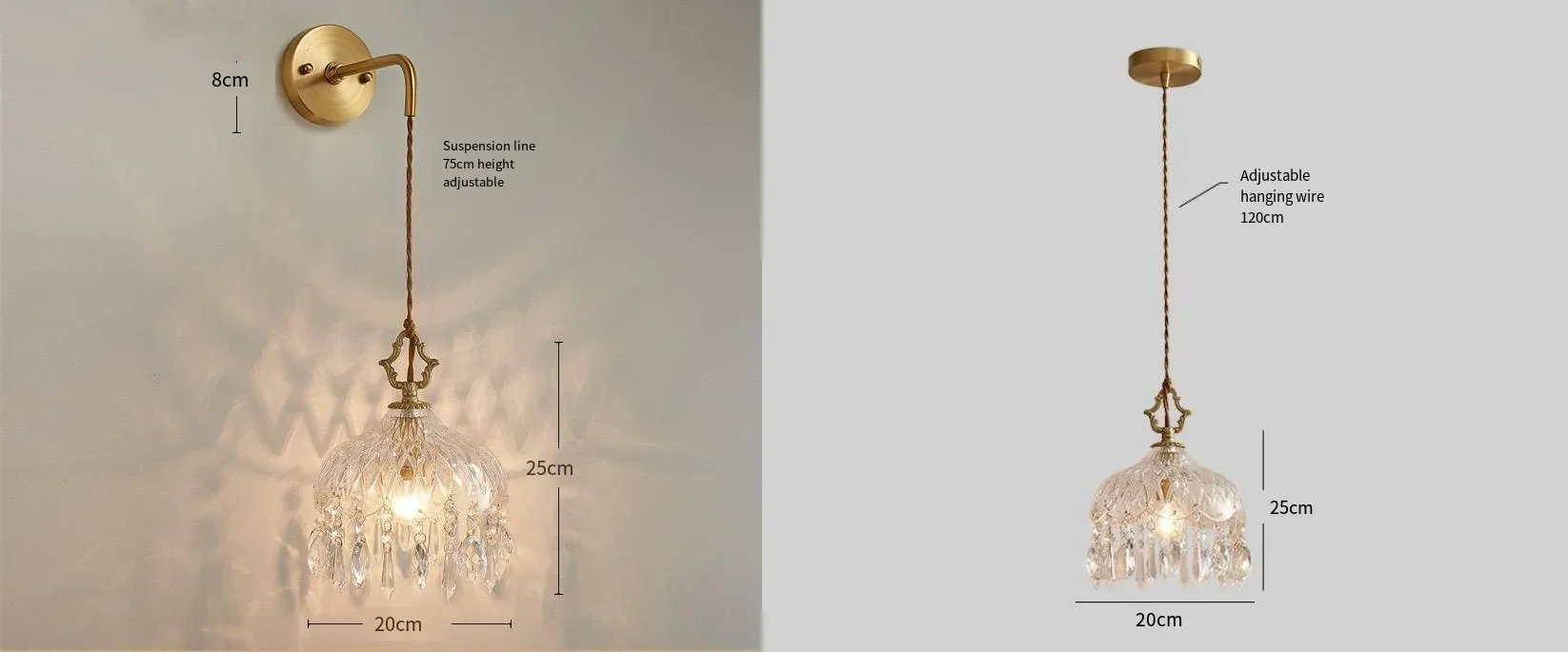 Description Picture 2 of itemFrench Retro Pendant Lights Glass Lampshade Suspended Chandelier Indoor Art Decoration Bedroom Bar Restaurant Bedside Woonkamer