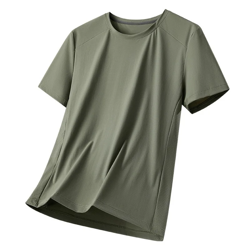 남성 스포츠 티셔츠 속건 통기성 시원한 캐주얼 하이킹 여행 캠핑 트레이닝 피트니스 남성 사이클링 반팔