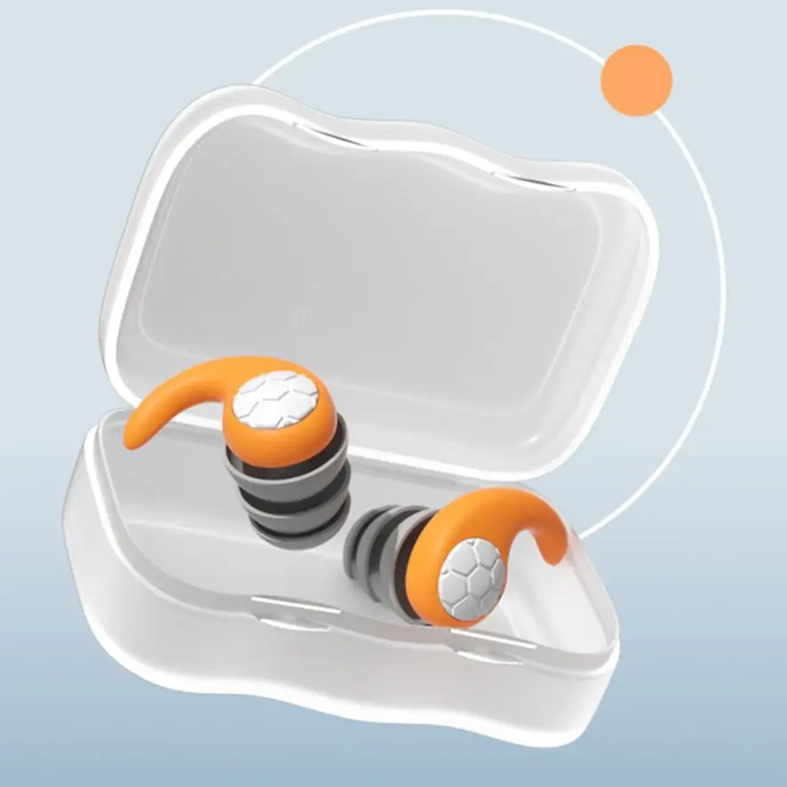 

Snorkeling Waterproof Earplugs Reusable Washable Soft Silicone Earbuds Travel Study Sleep Three-layer Noise Reduction Earplugs