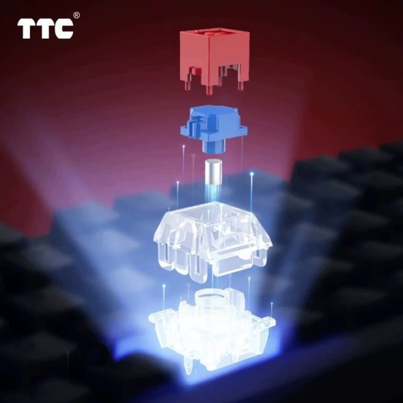 TTC 마그네토 스위치 RGB 버전 높은 광 투과율 스위치 마그네틱 키보드 E-스포츠 게임 마그네틱 맞춤형 MX 스위치