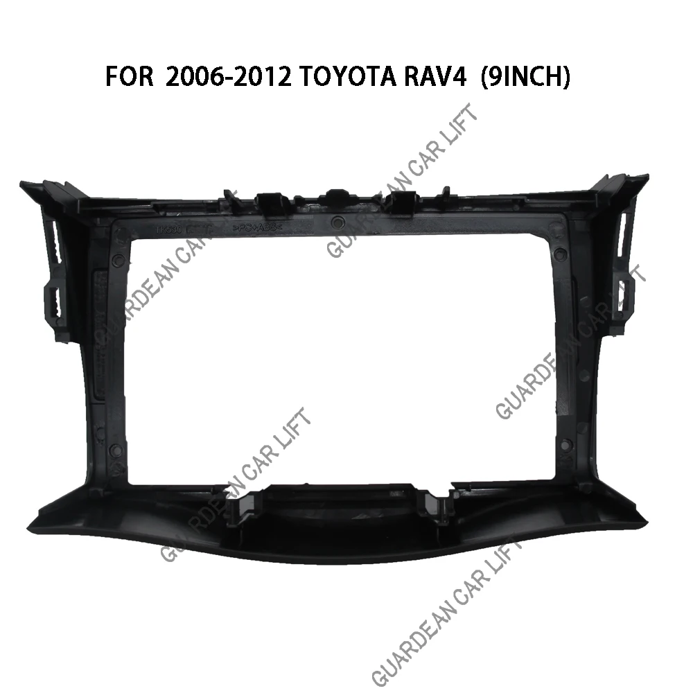 9 인치 자동차 DVD 프레임 오디오 대시 트림 키트 Facia 패널 라디오 플레이어 화면 2 Din For TOYOTA RAV4 2007-2012 프레임 키트