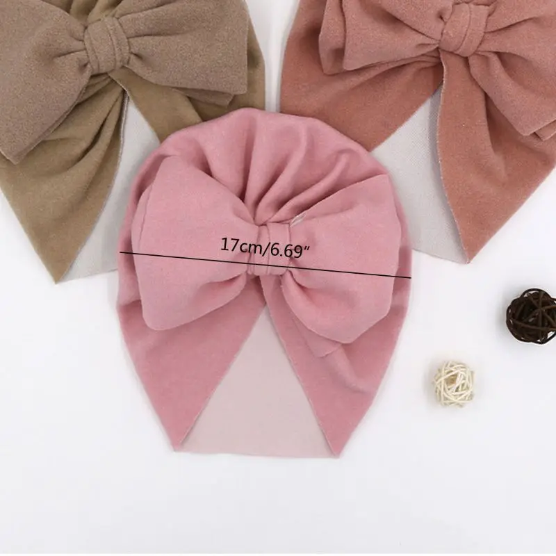 R6FD Cute Newborn Baby Bowknot Hat Girls Boys Infant Girl Toddler Hospital Caps Bonnet Hat Easy To Wear Or Take Off 6