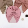 R6FD Cute Newborn Baby Bowknot Hat Girls Boys Infant Girl Toddler Hospital Caps Bonnet Hat Easy To Wear Or Take Off 6