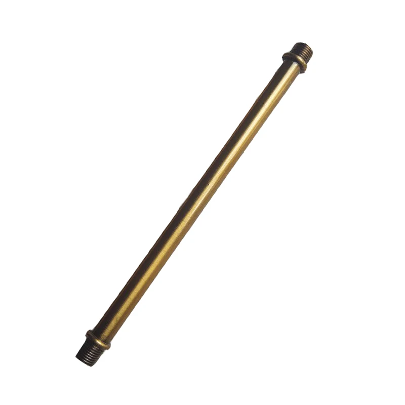M10 Double-head Male Thread Hollow Tube Copper/Gold-bronze M10*1mm Fine Tooth Connecting Pipe Vintage Lighting Accessories