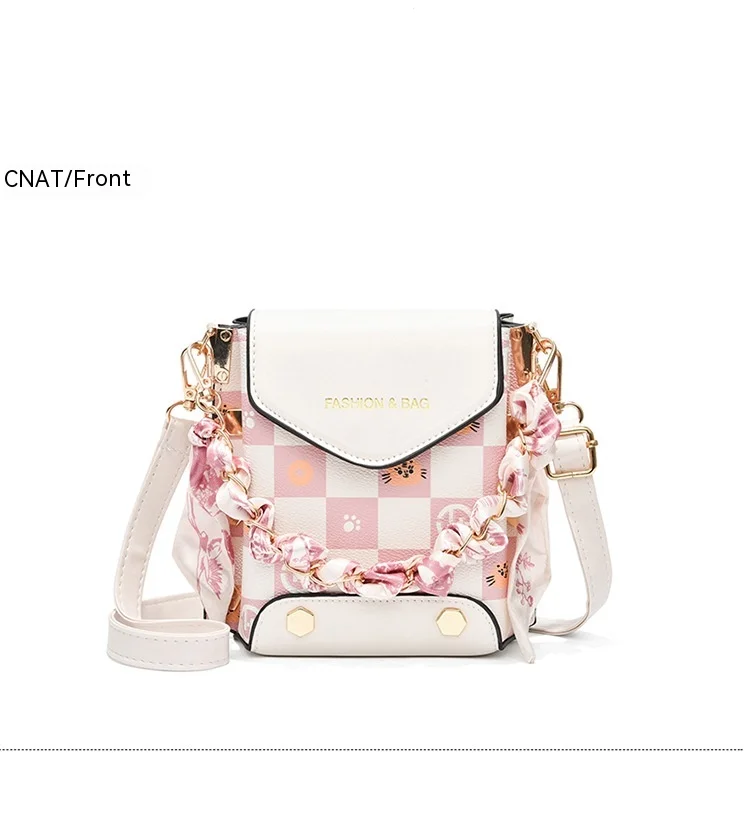 Nuova borsa primaverile, edizione coreana, semplice, piccola borsa quadrata, alla moda e versatile, tracolla monospalla, mini borsa per telefono alla moda, borsa da donna_voghion.com