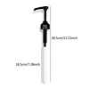 Coffee 1 Liter Dispenser Syrup Pump Black Liquid Dispenser for Monin Syrup 10Ml Juice Bottle Dispenser Pump 6