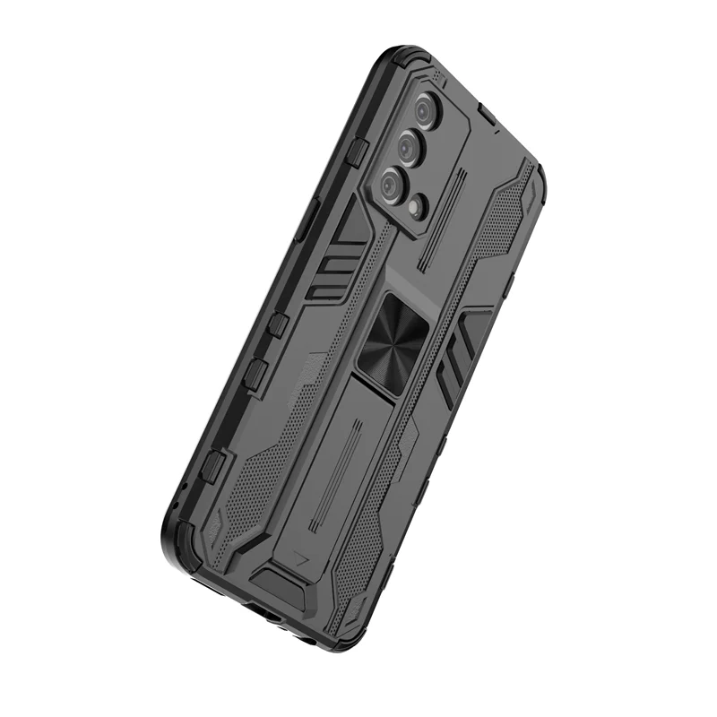 Shockproof Armor Magnetic Stand Phone Case with Back Cover