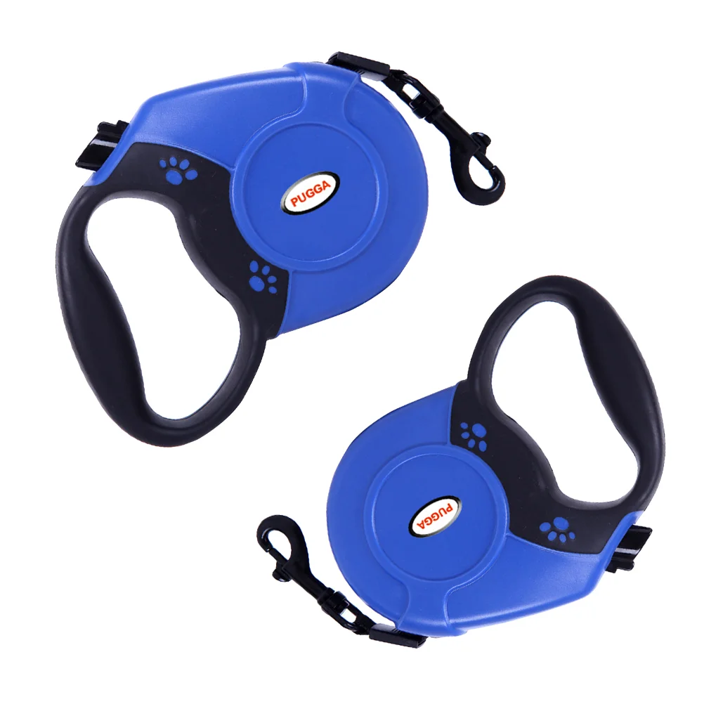 

5M Extendable Retractable Dog Training Lead Leash Dog Chain Hold Maximum 50KG (Blue)