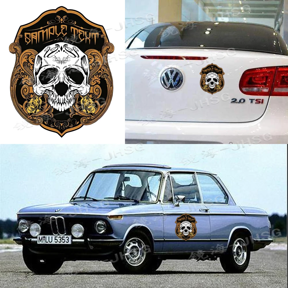 Car Stickers, Anime, Skull Motorcycle, Personalized Customization Stickers, Waterproof Vehicle External Accessories PVC