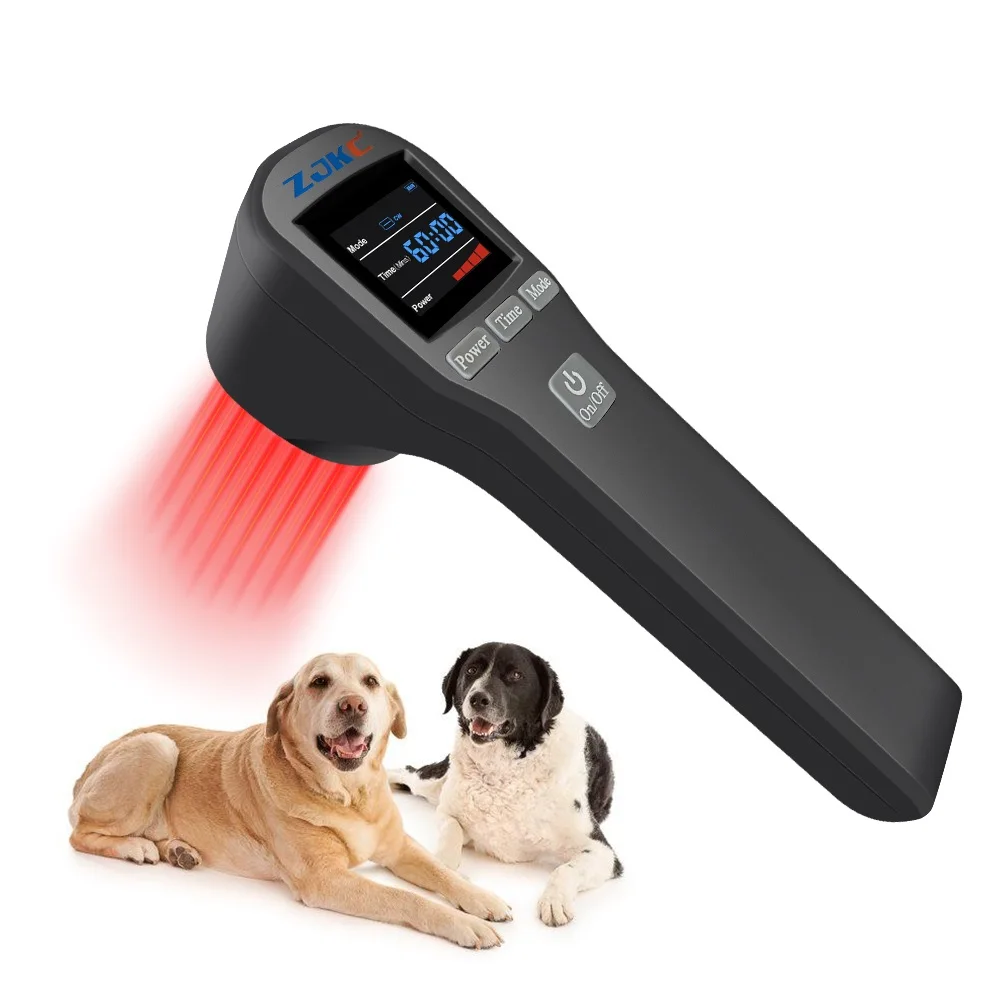 

ZJKC Portable 808nm 650nm Cold Laser Therapy Device Pain Relief Treatment Dogs Cats Inflammation Wound Healing Physiotherapy