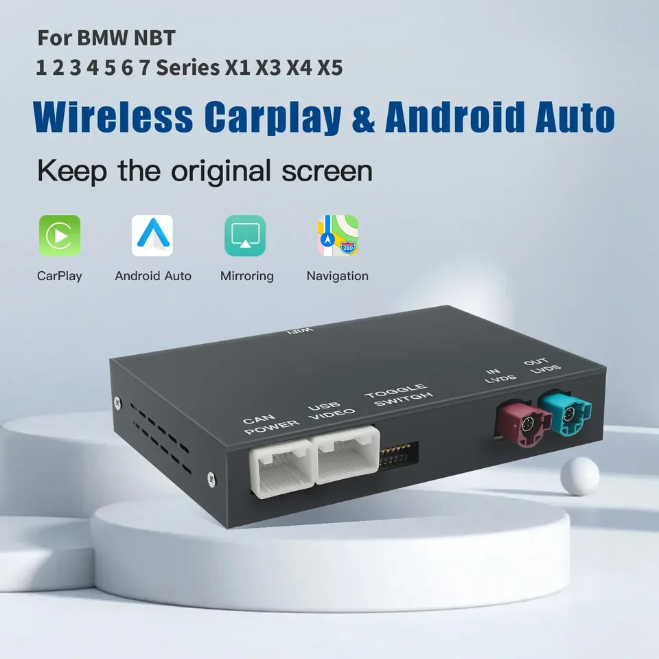 ワイヤレス CarPlay Android BMW NBT CIC システム 1 2 3 4 5 シリーズ