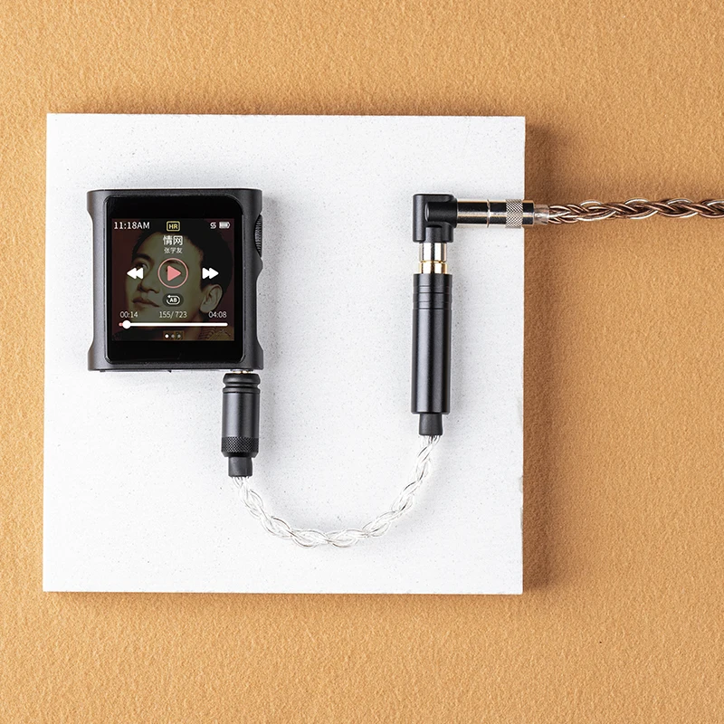 SHANGLING M0 Pro DAP バランス接続ケーブル レザーケース 黒 Shanling