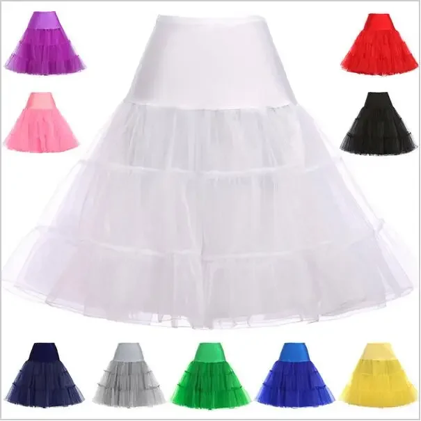 Wedding Petticoat Puffy Short Organza Halloween Women Crinoline Vintage Underskirt