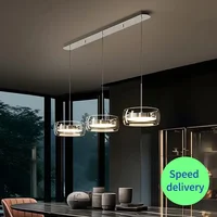 LED Modern Minimalist Dining Table Light, Glass Restaurant Pendant Light, Restaurant Light, Home Decoration, Indoor Lighting 1