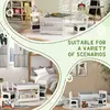 Qaba 3pc Kids Table and Chair Set with Reversible Tabletop Blackboard, Storage & Bookshelves, Gray