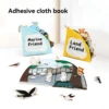 Children Tear Cloth Book Toys Matching Picture Can Repeatedly Tear paste Puzzle Early Education Cognition Cloth Art 5