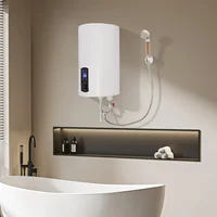 Chauffe-eau électrique 30L, 2000W, vertical, avec affichage numérique, robinet et douchette pour cuisine, salle de bain, salon, maison 4