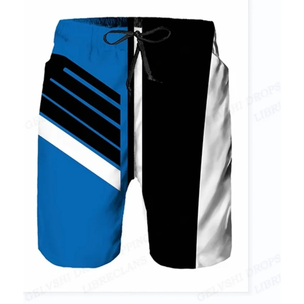 2023 Summer Men's Swimwear Shorts Racing Beach Shorts Motorcycle Swim Trunk Men Swimsuit Surf Board Short Boy Pants Fitness Gym 3
