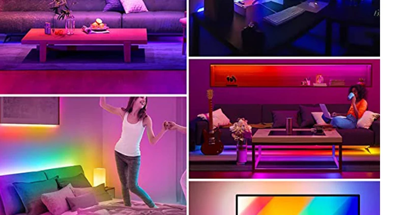 WS2811 LED Strip Lights Black Wire DC5V/12V 10M-100M 1.5cm-10cm Pitch RGB IC Addressable Pixel String Full Color IP67 3Pin