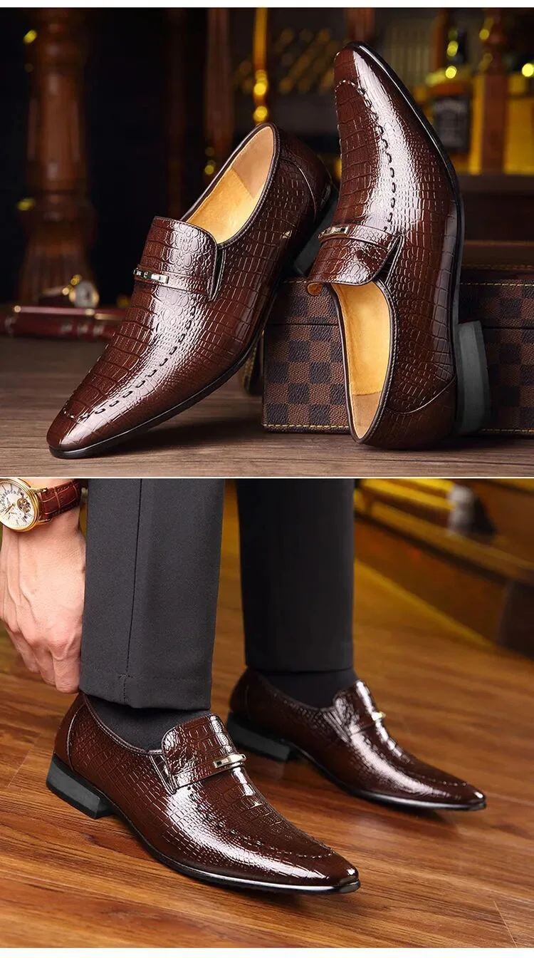Luxury Men's PU Leather Dress Shoes for Business and Weddings 4 undefined