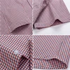 Fashionable Cotton Plaid Shirt Men's Short Sleeve Single Patch Pocket Design Young Casual Standard Fit Men's Shirt 6