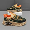 Chunky Sneaker Men Designer Sport Shoes Fashion Casual Microfiber Leather Fabric Breathable Height Increased Flat Platform Shoes 1