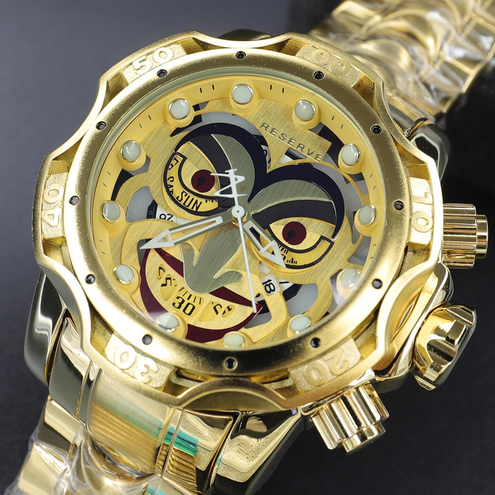 Invicta Reloj Oro Plata Hombre Gold Silver Crystal Bracelet Pulsera Watch  Man #Invicta #Casual