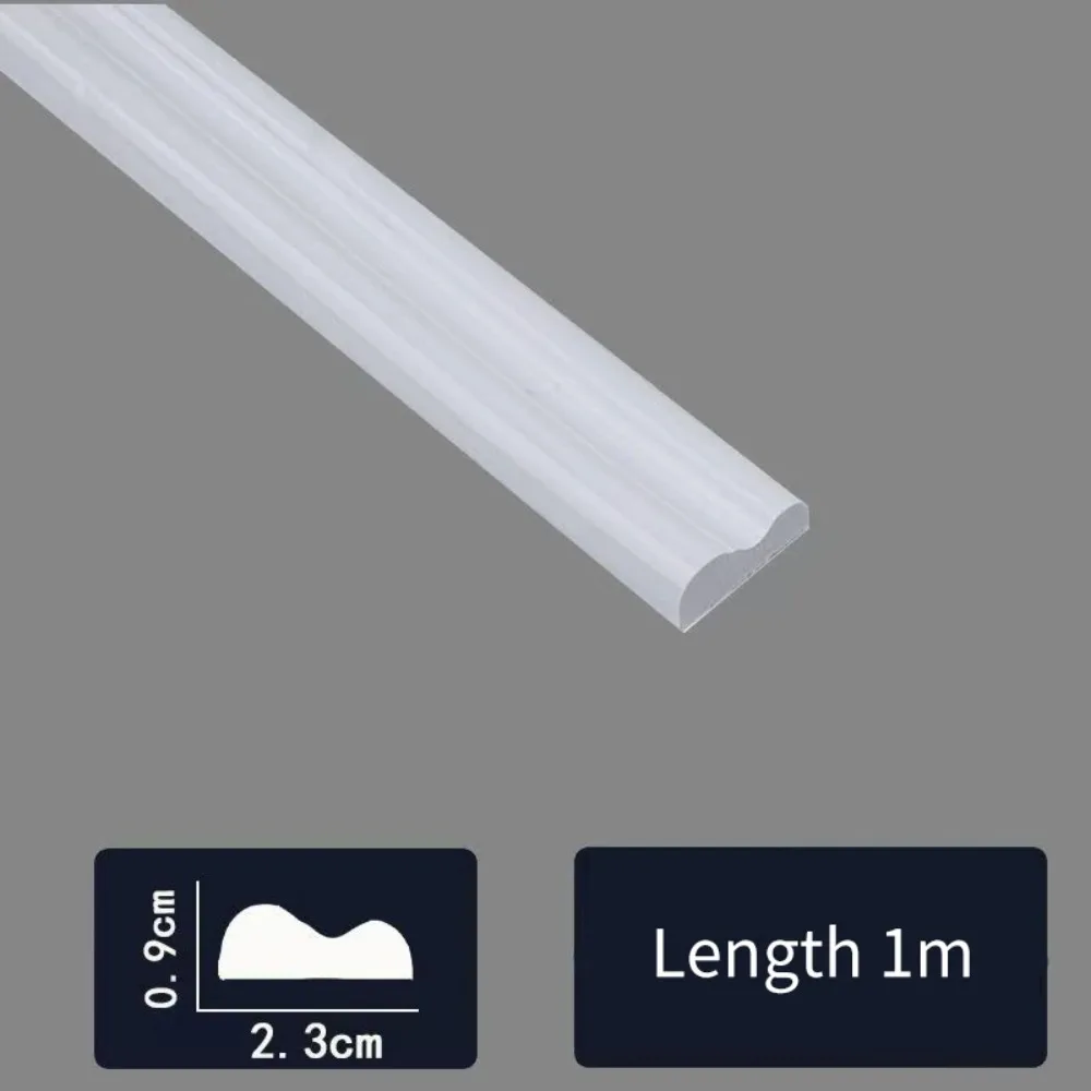 Decorative PVC strip installed on surface