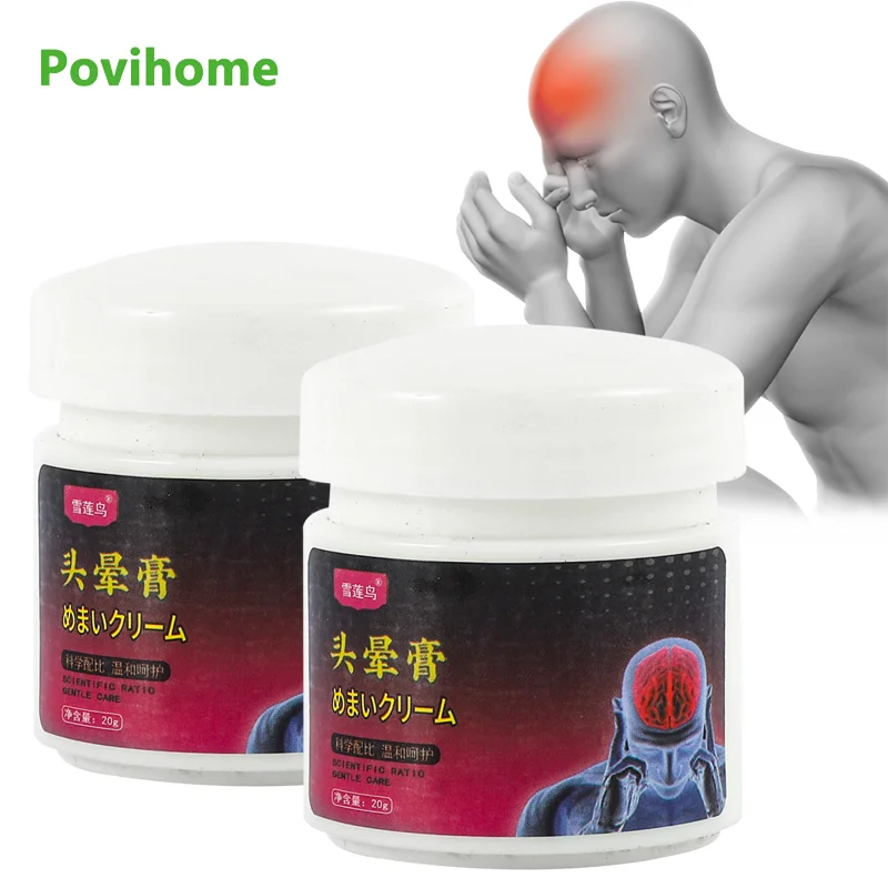 20g Headache Relief Cream Herbal Migraine Treatment For Relax Nerve