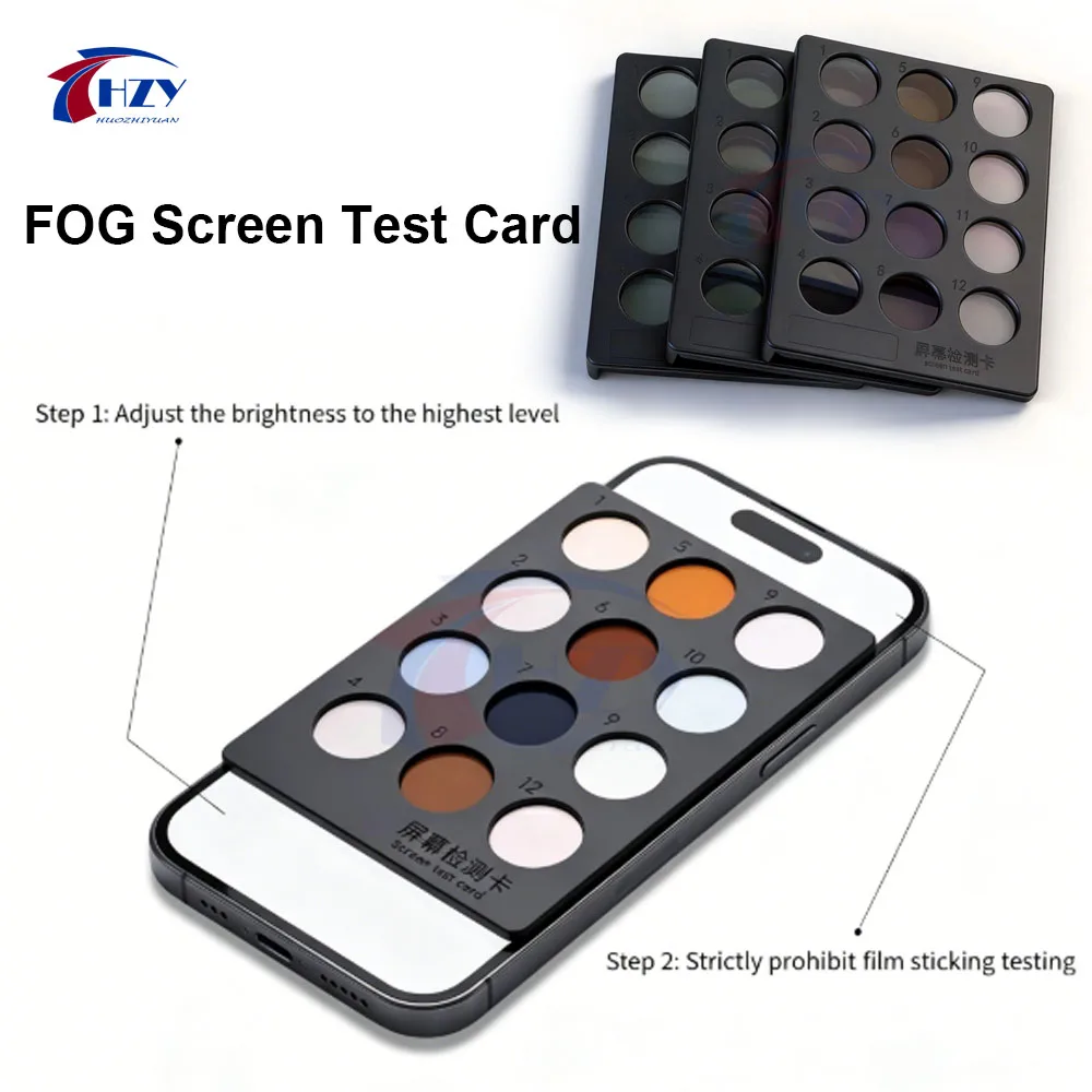 HZY FOG 터치스톤 스크린 테스트 카드 iPhone 12-17 시리즈 스크린 검..