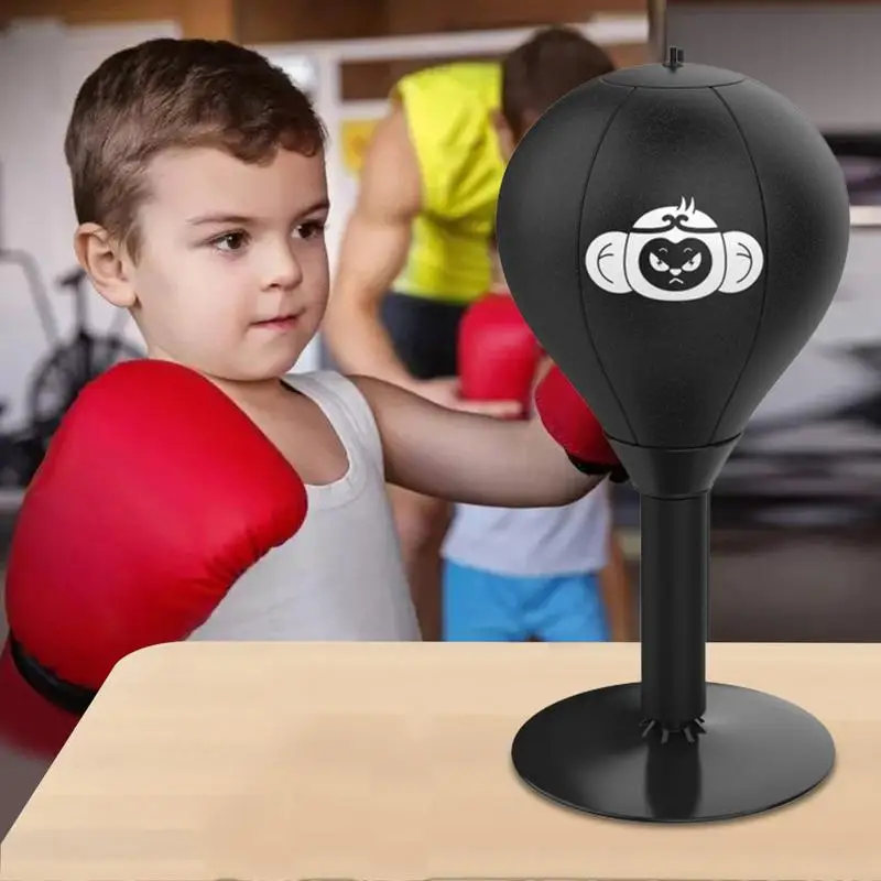 Sac de frappe MMA pour enfants et adultes, boule de frappe de boxe de table  en PU, jouets d'instituts soulignés par ventouse, équipement de sport Muay  Thai, cadeaux amusants - AliExpress