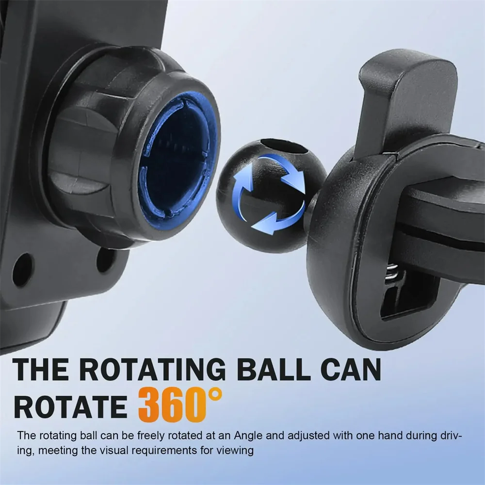 360 Rotatable Car Vent Phone Holder with Attraction Locking System Not Slip Phone Bracket for Stable & Safe Navigation