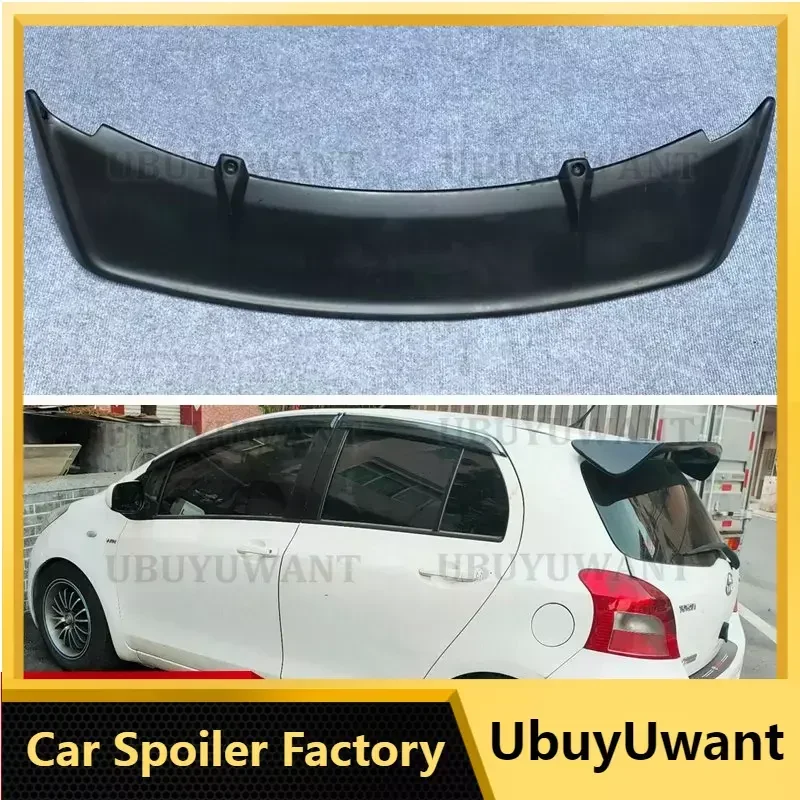 

For Toyota Yaris Spoiler ABS Material Car Rear Wing Primer Color Rear Spoiler 2008 2009 2010 2011 2012 2013 Rear Wing Spoiler