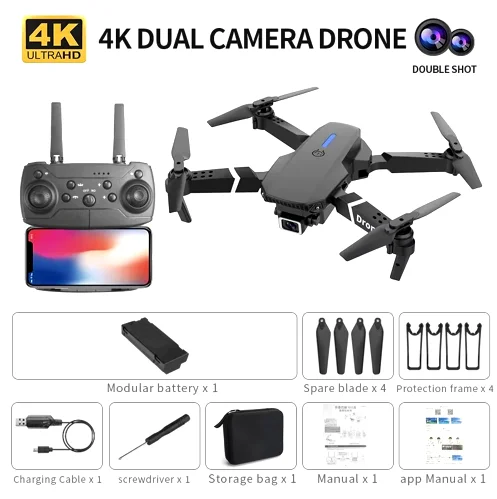 ตัวเลือกสินค้า โดรนพับได้ 4K WiFi FPV ของเล่นเด็ก