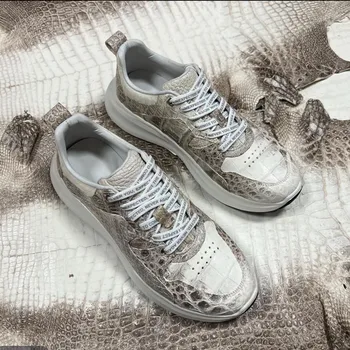 Crocodile Leather Sneakers