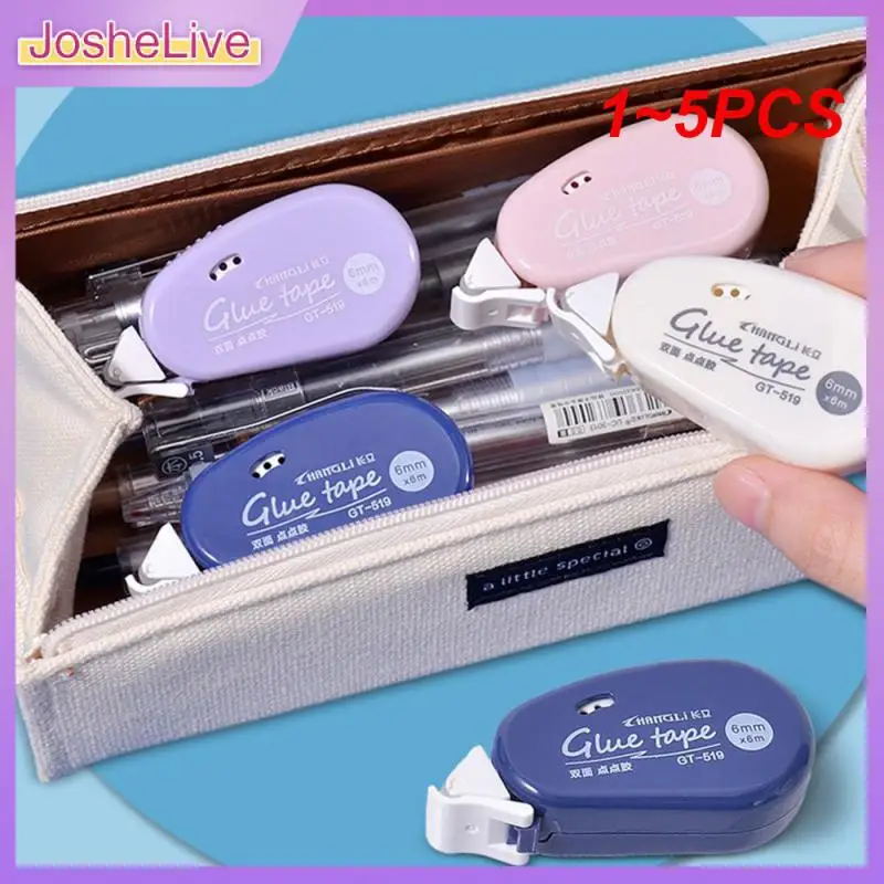 

1 ~ 5 шт. 6 м * 6 мм двухсторонний клей для скрапбукинга коллажа фотоальбома школьные канцелярские принадлежности ролик