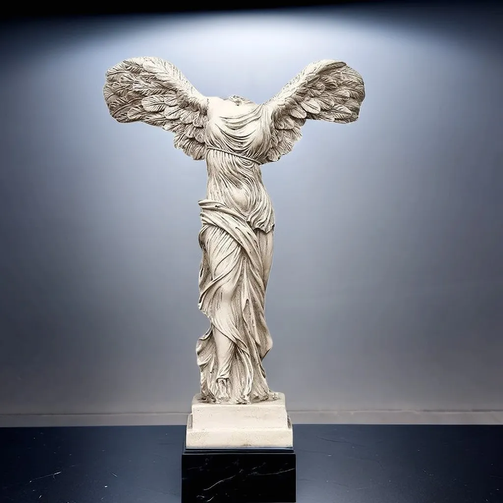 Vilead Winged Victory Goddess Retro Greek Statue Object Office Desk Decoration Accessories Living Room Rack Interior Shelf Decor