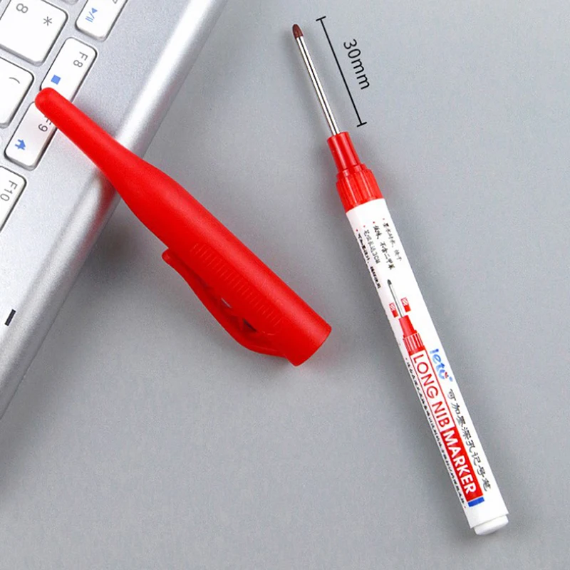 Rot/Schwarz/Blau/Weiß Tinte Lange Kopf Marker Badezimmer Holzbearbeitung Dekoration Mehrzweck Rot/Schwarz/Blau/Weiß Tinte Lange Kopf Marker Badezimmer Holzbearbeitung Dekoration Mehrzweck