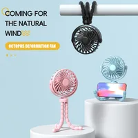 Mini Handheld Personal Portable Fan Car Seat Fan USB Student Bed Table with Flexible Tripod Clip Bicycle Treadmill Camping Trip 1