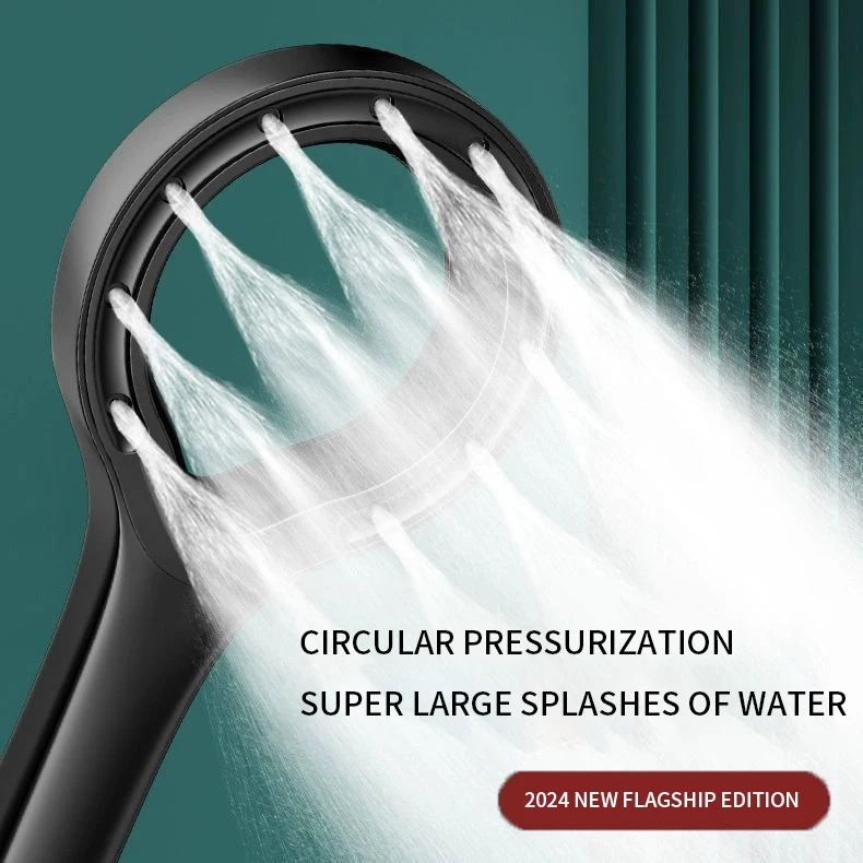 Supercharged ring shower head bath heater shower bath home handheld bathroom set shower head bathroom water heater 3
