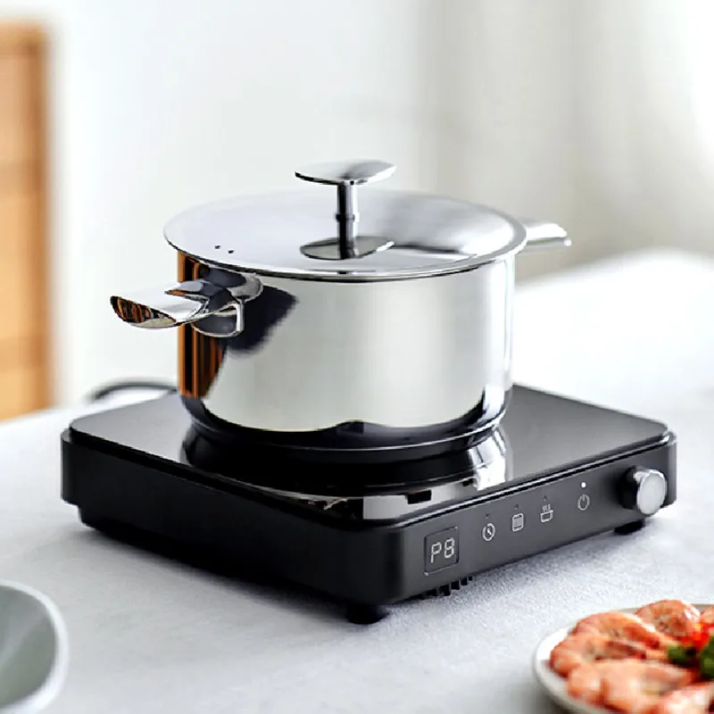 2200W Multifunctional Cooking Pot Household Small Integrated Barbecue Pot Baking Tray Roast Black Home Split Design Knob 5