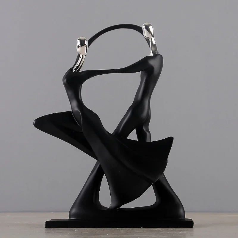 Nordic Art Dancing Couple Resin Figure Ornaments Figurines Home Decoration Accessories for Living Room Ornaments for Home Decor 2 Nordic Art Dancing Couple Resin Figure Ornaments Figurines Home Decoration Accessories for Living Room Ornaments for Home Decor 2