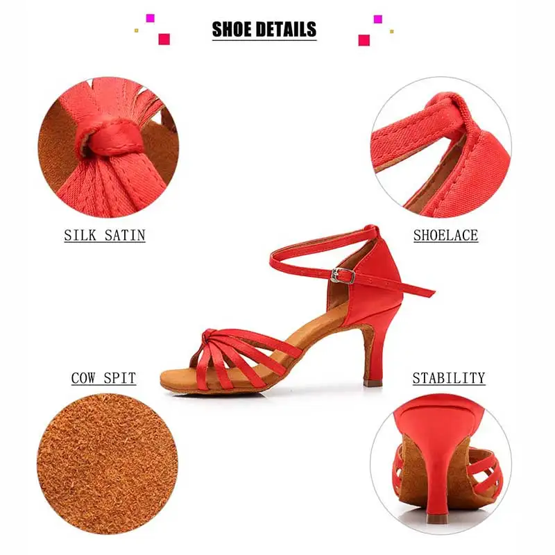 New Ballroom Women Latin Dance Shoes Girls Dance Shoes Professional Jazz Tango Salsa Soft Practice Shoes Sandals