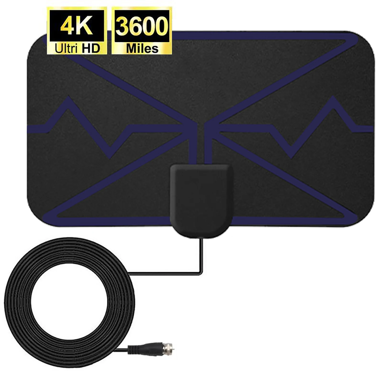 

Digital TV Antenna 4K UHD High Gain HD DVB-T Smart TV DTV Box Digital 3600 Miles Signal Booster Amplifier Active Indoor Aerial