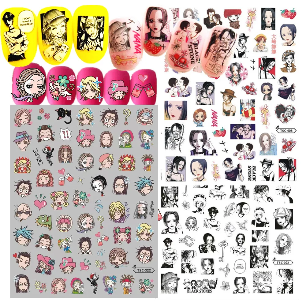NaNa Designs TSC-303 3d Nail Art Sticker Slider Stamp Decor For Nails Accessories For Professionals nail stickers nail art tools nail art decoration nail decals
