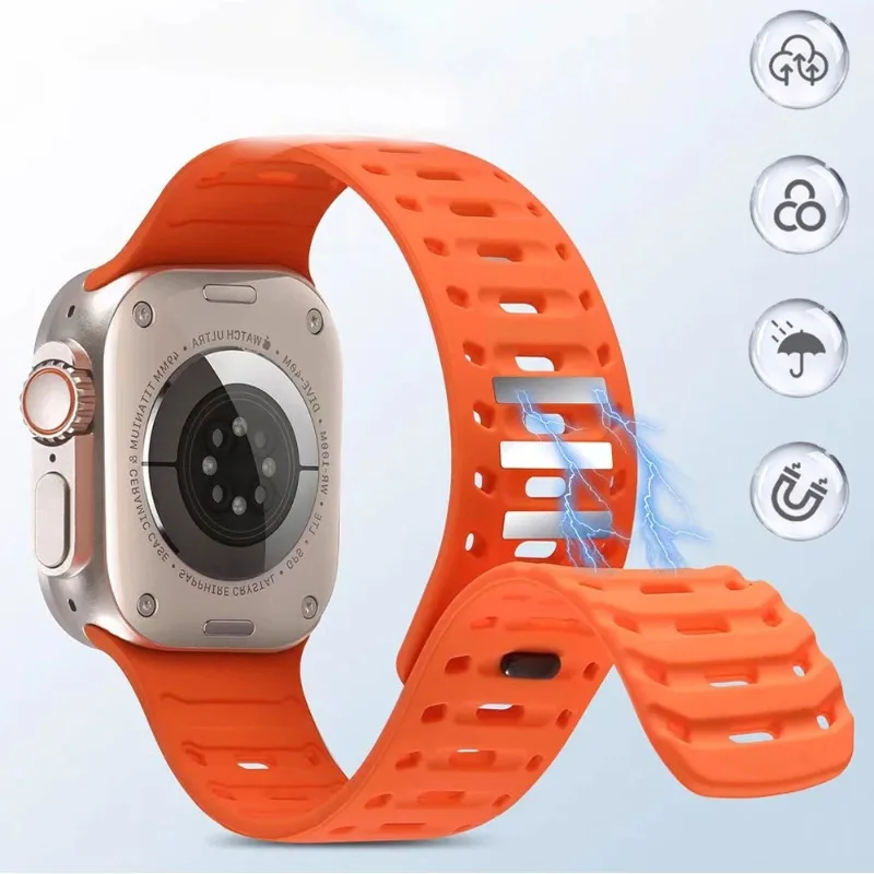 Magnetic Silicone Comfort Strap for Apple Watch
