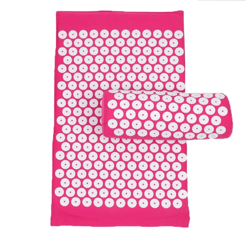3pcs/set Acupressure Yoga Mat Pillow Non-Slip Fitness Mat Cotton Sponge Material Portable Home Gym Accessories