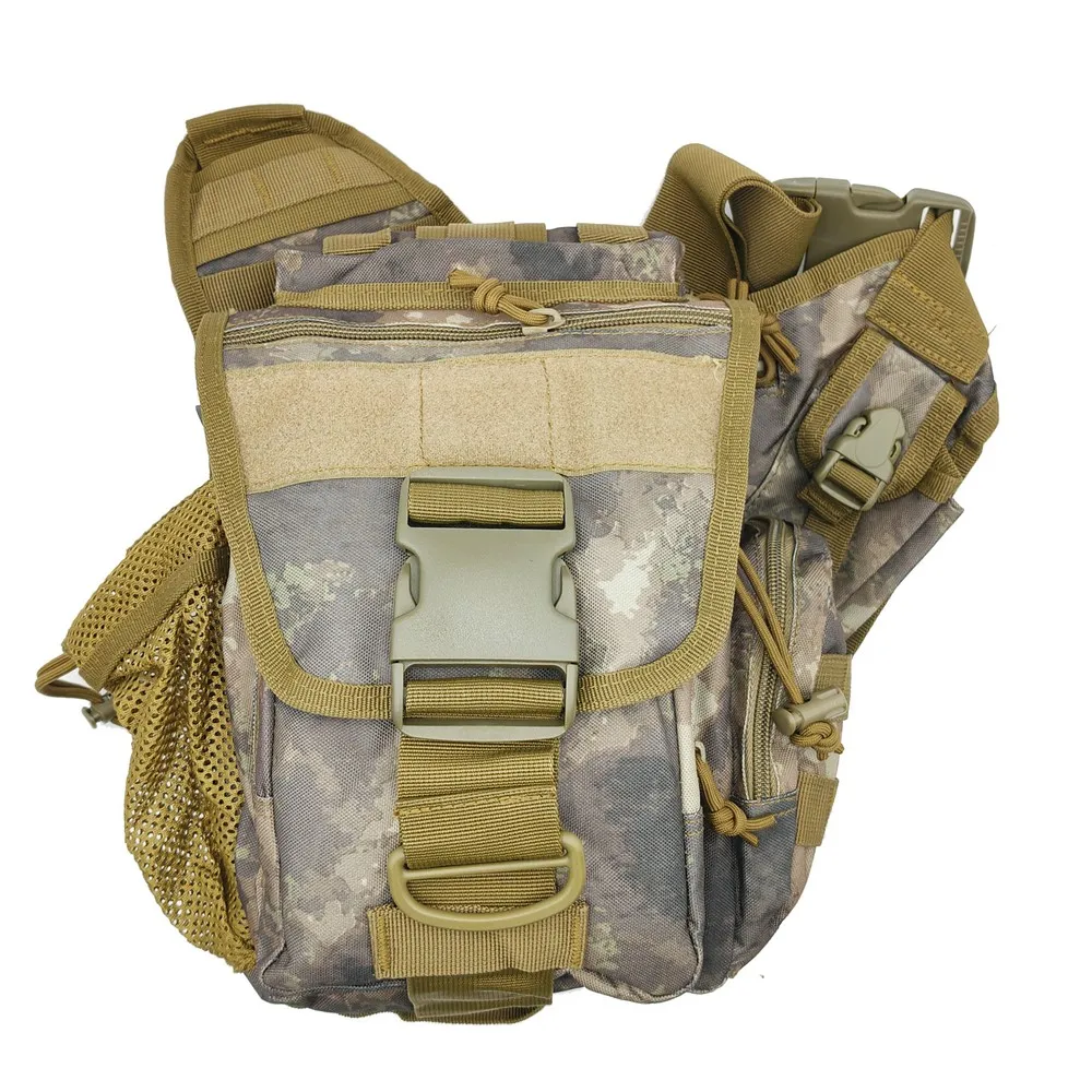 Outdoor Waterproof Hunting Messenger bag camo Shoulder Bag Cycling Crossbody Chest Single Bag Travel Climbing Camping Handbag 2
